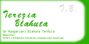 terezia blahuta business card